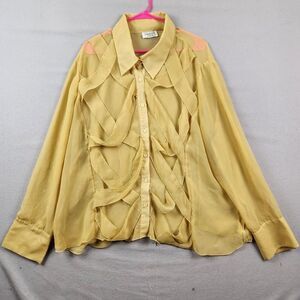 Vintage Dress U II by Sharon Plus Size 3X  Women's Long Sleeve Top